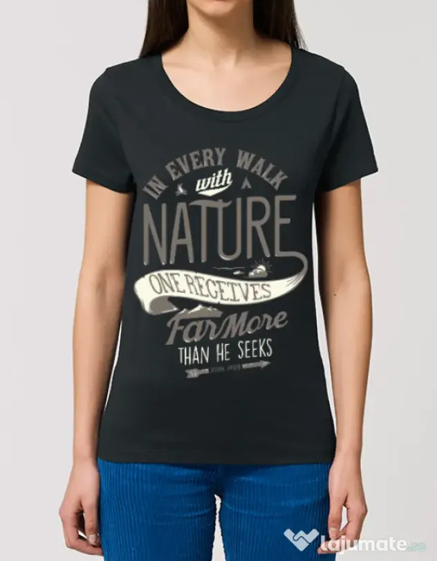 Tricou STANLEY STELLA dama Walk of nature Negru