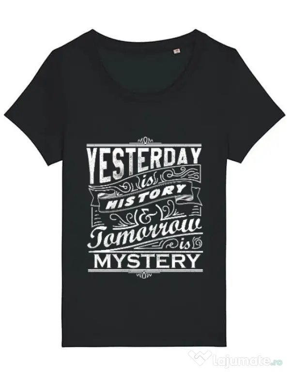 Tricou STANLEY STELLA dama Yesterday is history Negru