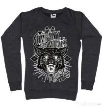 Bluza ADLER dama Company of wolves Negru melanj