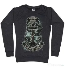 Bluza ADLER dama The anchor drops Negru melanj