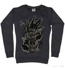 Bluza ADLER dama Actions speak louder Negru melanj