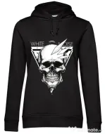 Hoodie dama cu gluga White noise Negru