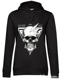 Hoodie dama cu gluga White noise Negru