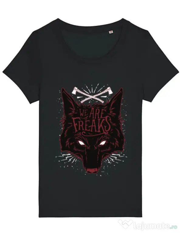 Tricou STANLEY STELLA dama We are freaks Negru