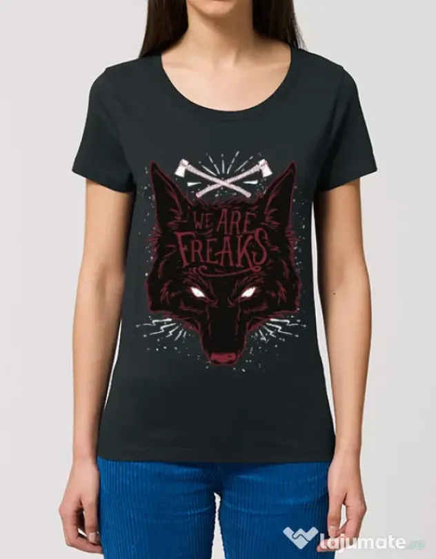 Tricou STANLEY STELLA dama We are freaks Negru