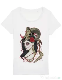 Tricou STANLEY STELLA dama Dead Queen Alb
