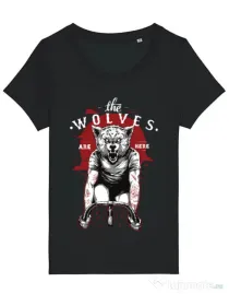 Tricou STANLEY STELLA dama The wolves are here Negru