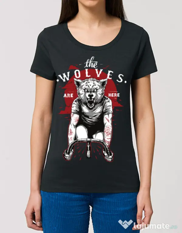 Tricou STANLEY STELLA dama The wolves are here Negru