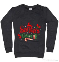 Bluza ADLER dama Santas favorite Negru melanj