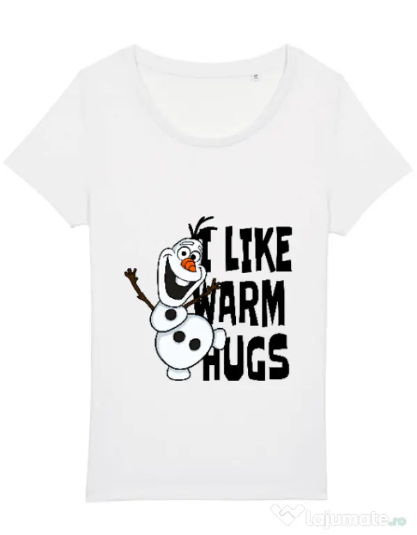 Tricou STANLEY STELLA dama I like warm hugs Alb