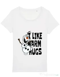 Tricou STANLEY STELLA dama I like warm hugs Alb