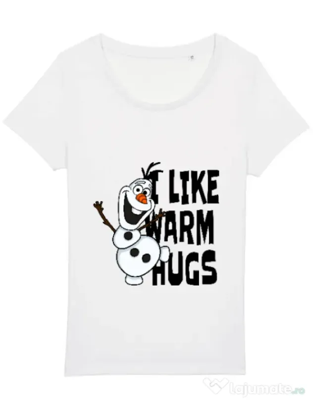 Tricou STANLEY STELLA dama I like warm hugs Alb
