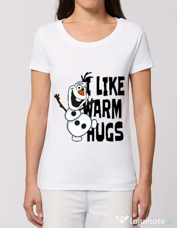 Tricou STANLEY STELLA dama I like warm hugs Alb