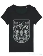 Tricou STANLEY STELLA dama Natural coffee Negru