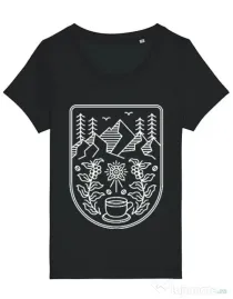 Tricou STANLEY STELLA dama Natural coffee Negru