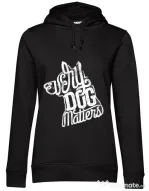Hoodie dama cu gluga Every dog matters 2 Negru