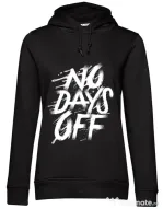 Hoodie dama cu gluga No days off Negru