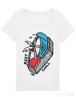 Tricou STANLEY STELLA dama Rest in chill Alb