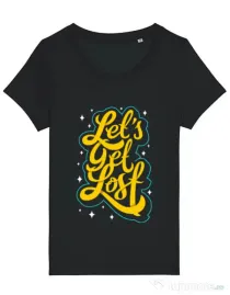 Tricou STANLEY STELLA dama Let\'s get lost Negru