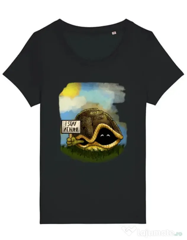 Tricou STANLEY STELLA dama I stay home Negru