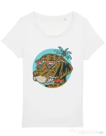 Tricou STANLEY STELLA dama Chill dog Alb