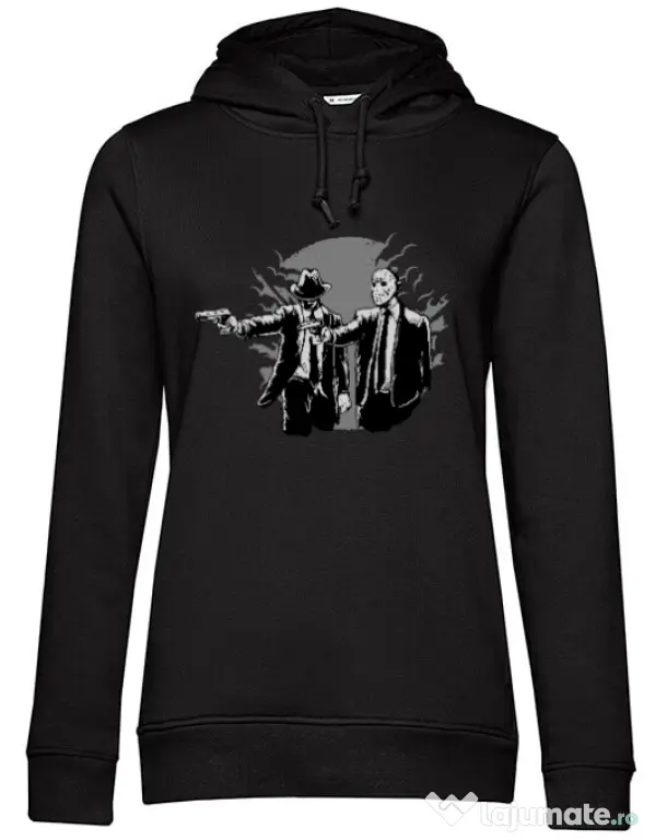 Hoodie dama cu gluga Pulp killer Negru