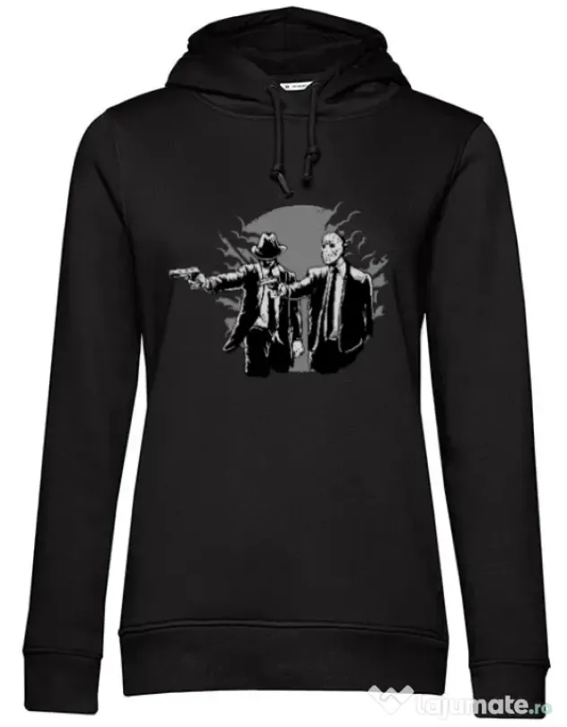 Hoodie dama cu gluga Pulp killer Negru