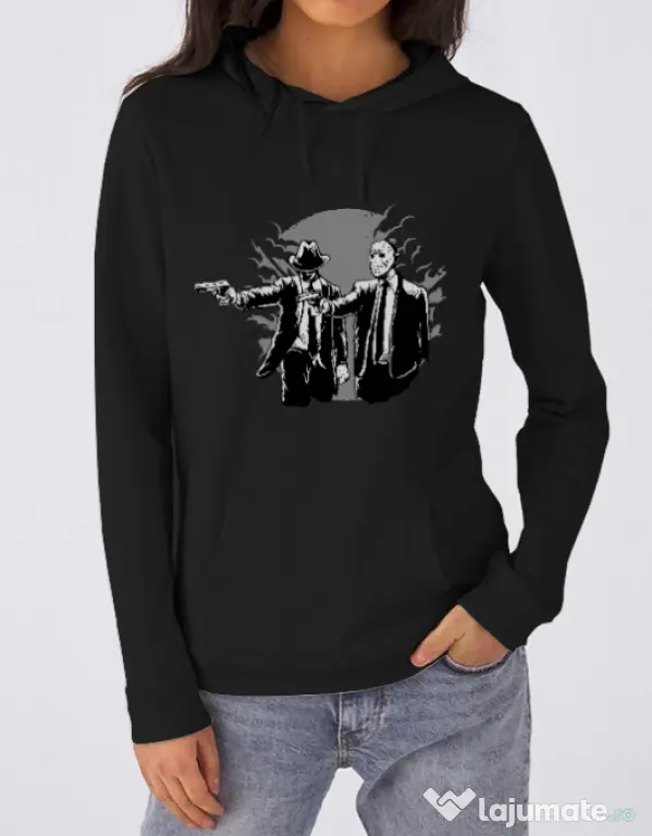 Hoodie dama cu gluga Pulp killer Negru
