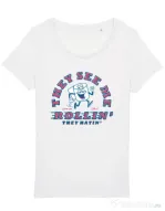 Tricou STANLEY STELLA dama They see me rollin Alb