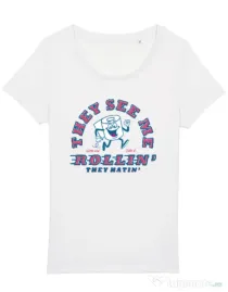 Tricou STANLEY STELLA dama They see me rollin Alb