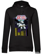 Hoodie dama cu gluga Cleaning league Glove Negru