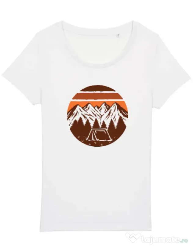 Tricou STANLEY STELLA dama Beauty mountain Alb