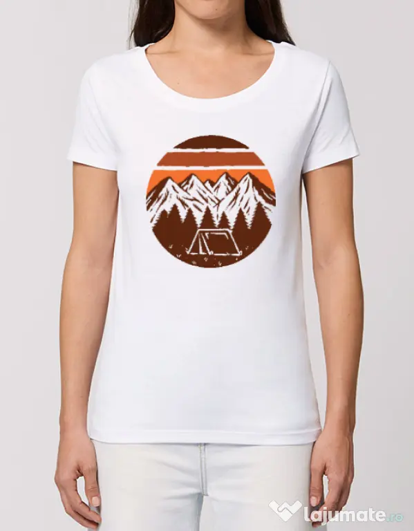 Tricou STANLEY STELLA dama Beauty mountain Alb