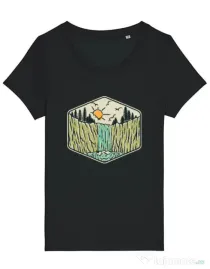 Tricou STANLEY STELLA dama Beauty waterfall Negru