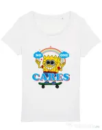 Tricou STANLEY STELLA dama No one cares Alb