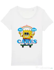 Tricou STANLEY STELLA dama No one cares Alb
