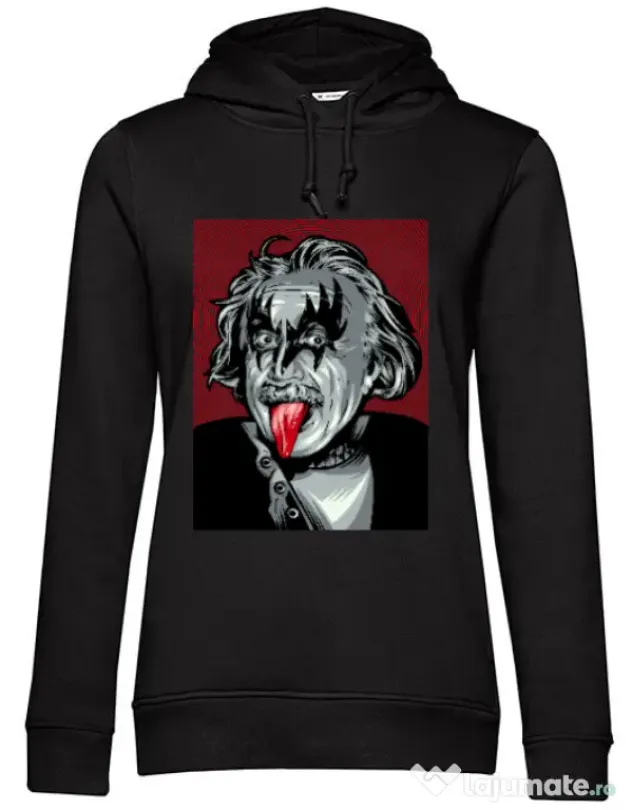 Hoodie dama cu gluga Albert Kisstein Negru