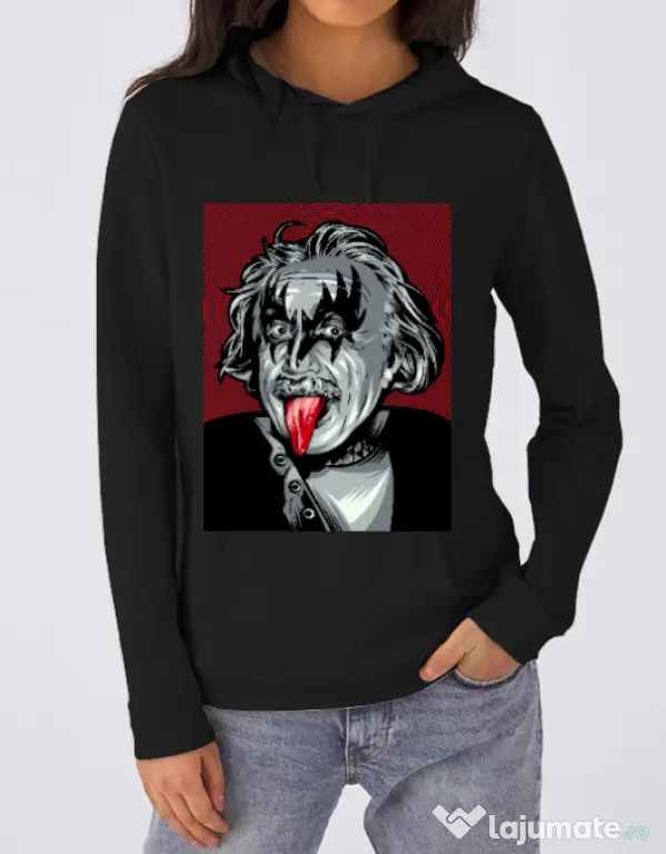 Hoodie dama cu gluga Albert Kisstein Negru