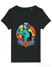 Tricou STANLEY STELLA dama Strong nurse Negru