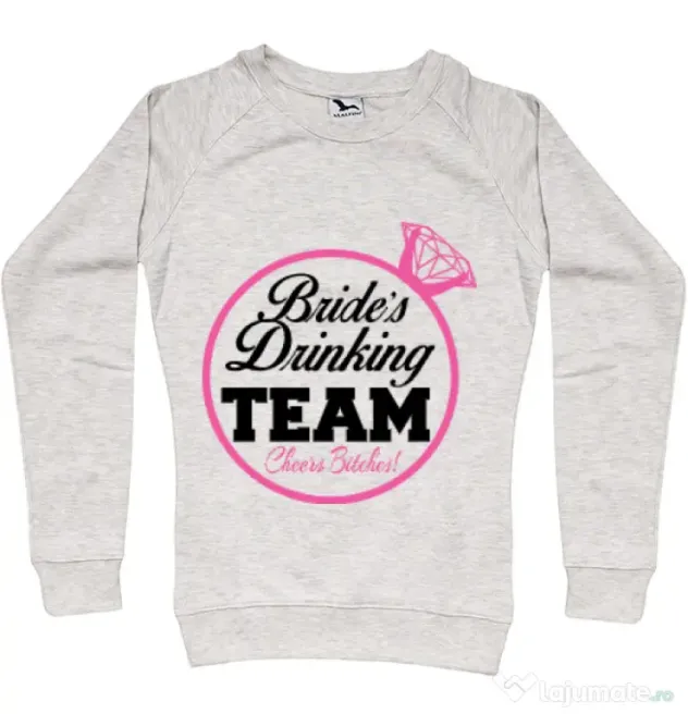 Bluza Petrecerea burlacitelor ADLER Brides drinking team Migdala melanj