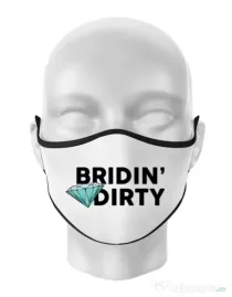 Masca personalizata reutilizabila Bridin dirty Alb