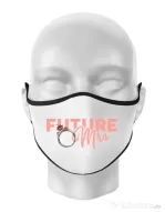 Masca personalizata reutilizabila Future Mrs Alb