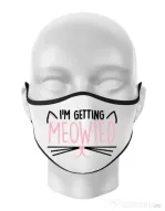 Masca personalizata reutilizabila Im getting meowied Alb