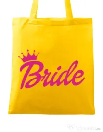 Sacosa personalizata Mireasa Barbie Bride Galben