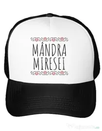 Sapca personalizata Burlacite Mandra miresei Alb