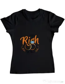 Tricou Burlacite ADLER If you are rich Negru