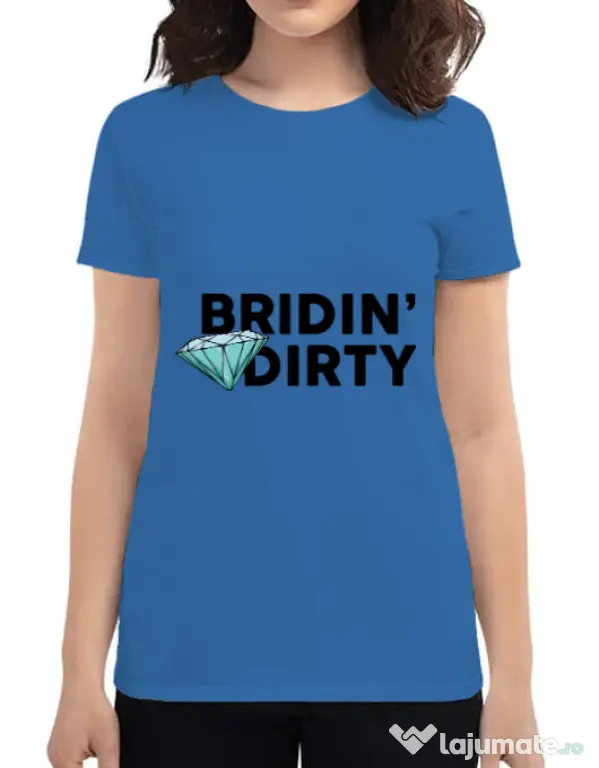 Tricou Mireasa ADLER Bridin dirty Albastru azuriu