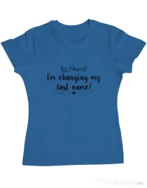 Tricou Mireasa ADLER Last name Albastru azuriu