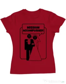 Tricou Mireasa ADLER Mission Accomplished Rosu