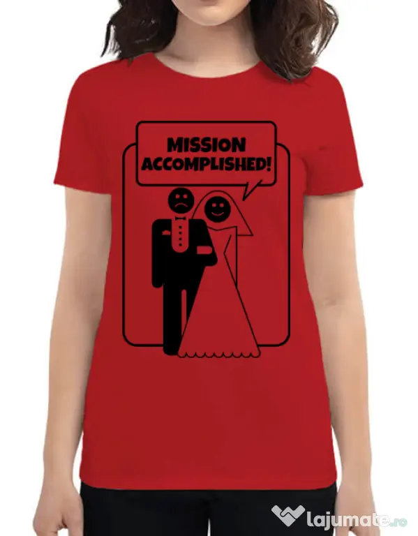 Tricou Mireasa ADLER Mission Accomplished Rosu
